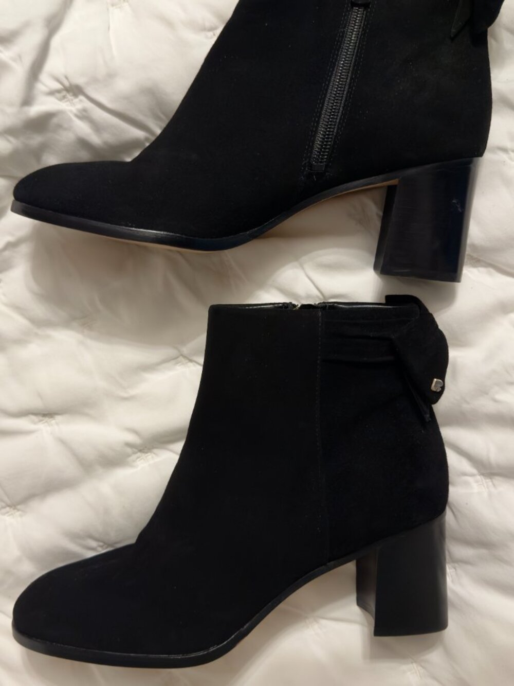Kate Spade New York Suede Ankle Boots Black Size 8.5B